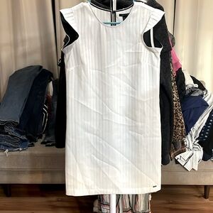 Armani Exchange Button Back White Dress size 2